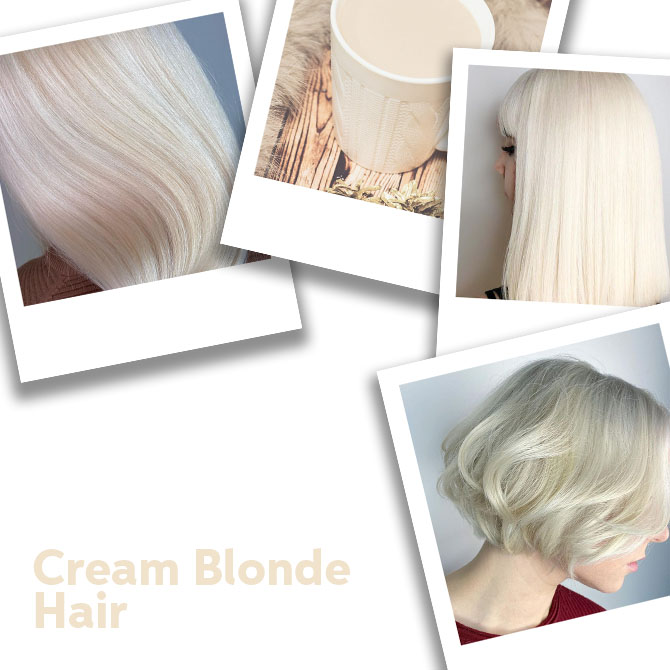 Red hair treated with cream blonde colour hair formulas