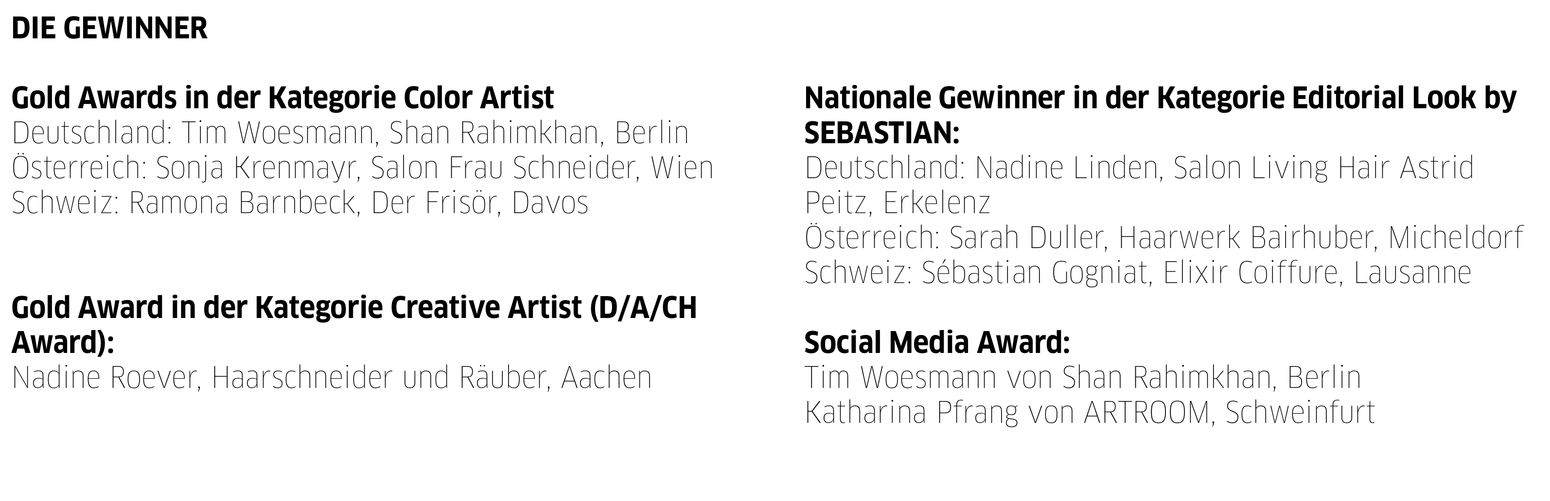 Gewinner NTVA 2019 DACH Gewinner NTVA 2019 DACH