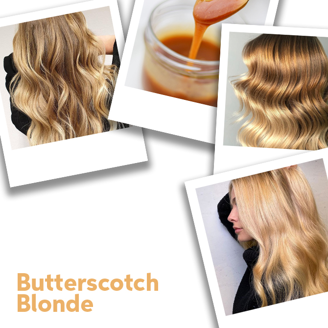Image of butterscotch blonde hair, created using Wella Professionals