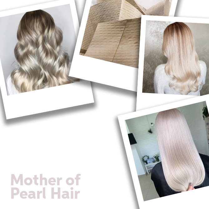 Close up of Mother of Pearl Hair
