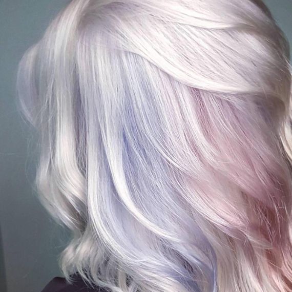 ICE BLONDE RAINBOW HAIR COLOR ICE BLONDE RAINBOW HAIR COLOR