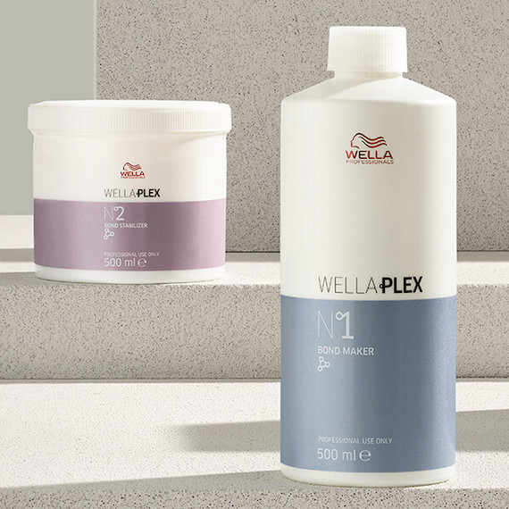 WellaPlex No 1 and No 2 bottles.