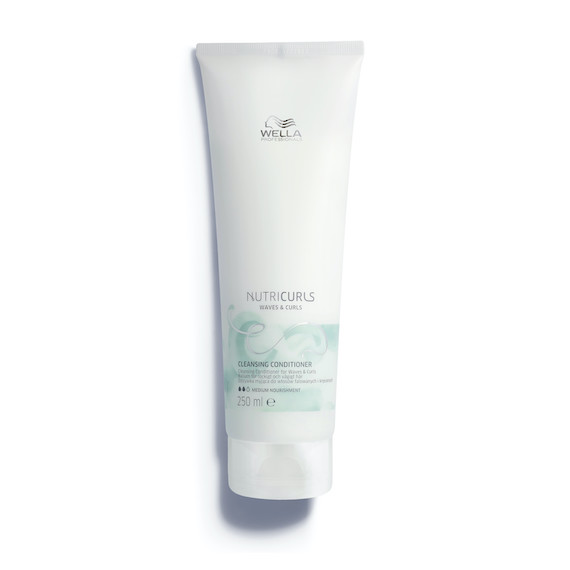 A bottle of NutriCurls Cleansing Conditioner.
