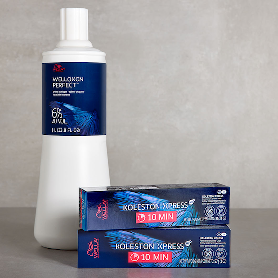 Welloxon Perfect and Koleston Xpress hair color products.
