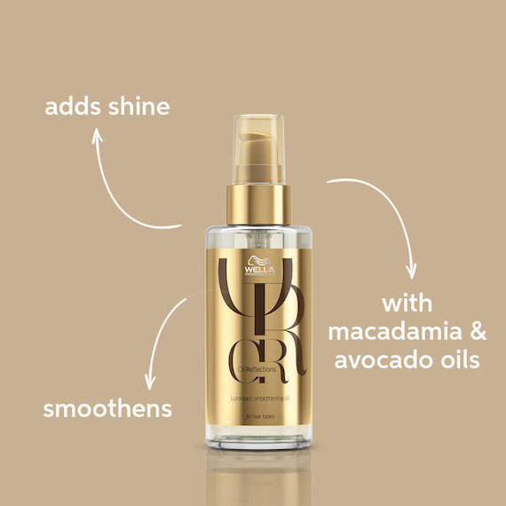 Bottle of Wella Oil Reflections Luminous Smoothing Oil.