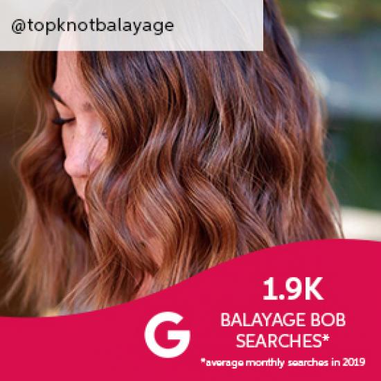 Seitenprofil einer Frau mit kurzem, gewelltem, braunem Balayage-Bob, kreiert mit Wella Professionals.