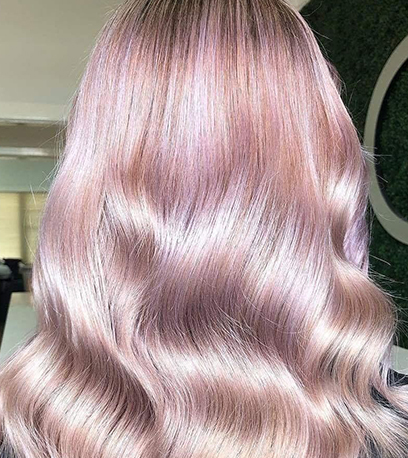 Image of cotton candy hair, created using Wella Professionals
