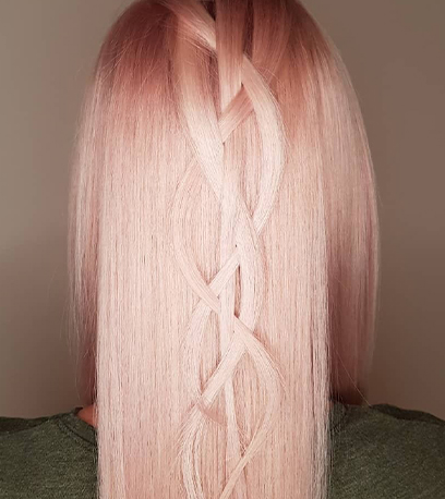Image of cotton candy hair, created using Wella Professionals