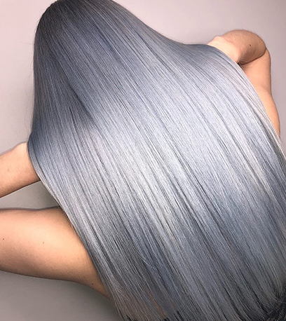 Image of beautiful Glass Hair, created using Wella Professionals