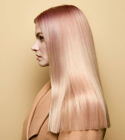 Image of blonde Glass Hair, created using Wella Professionals