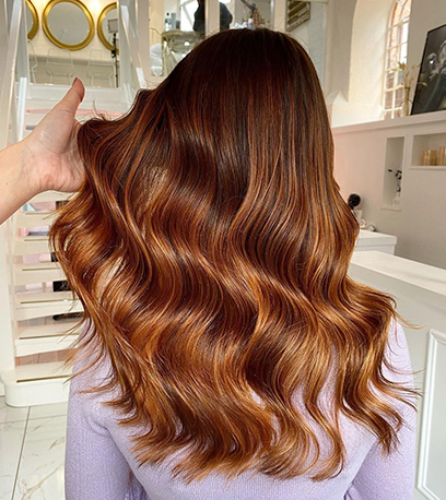 Image of Glossing Hair, created using Wella Professionals