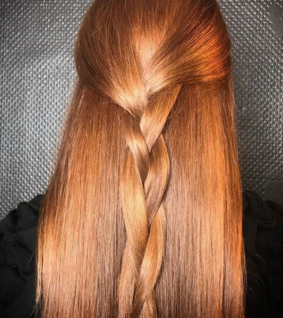 Image of soft Muted Auburn, created using Wella Professionals
