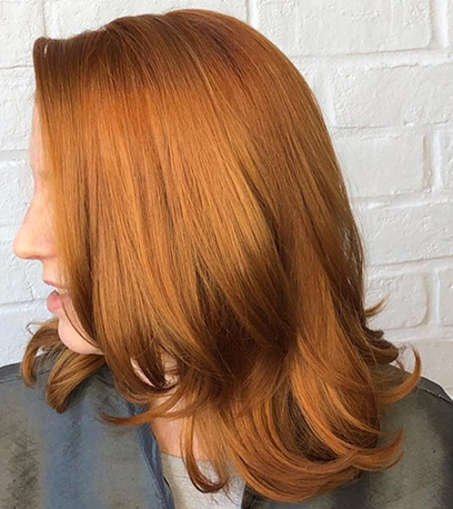 Image of bright Muted Auburn, created using Wella Professionals