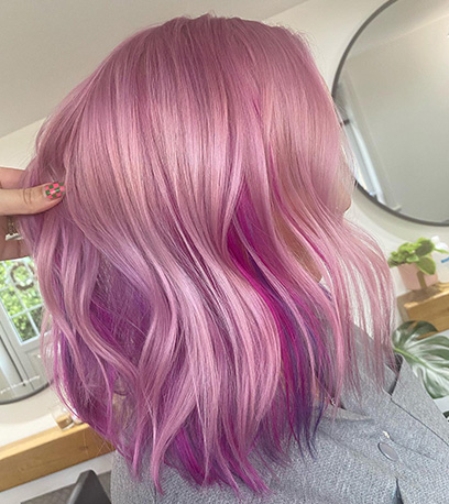 Image of Vivid Overlays, created using Wella Professionals